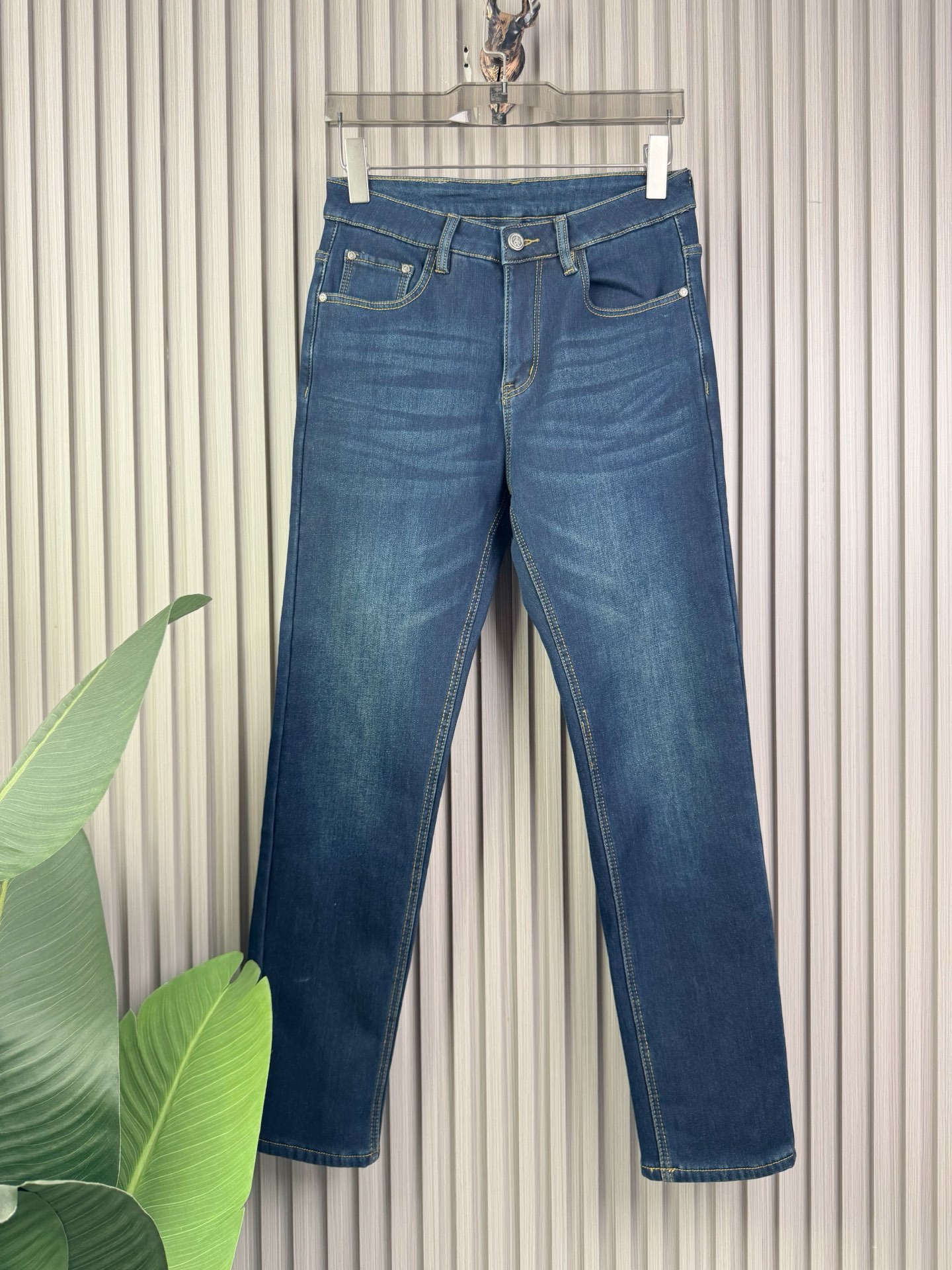 プラダ 加绒牛仔裤 男性用 秋冬の新作 保温性抜群