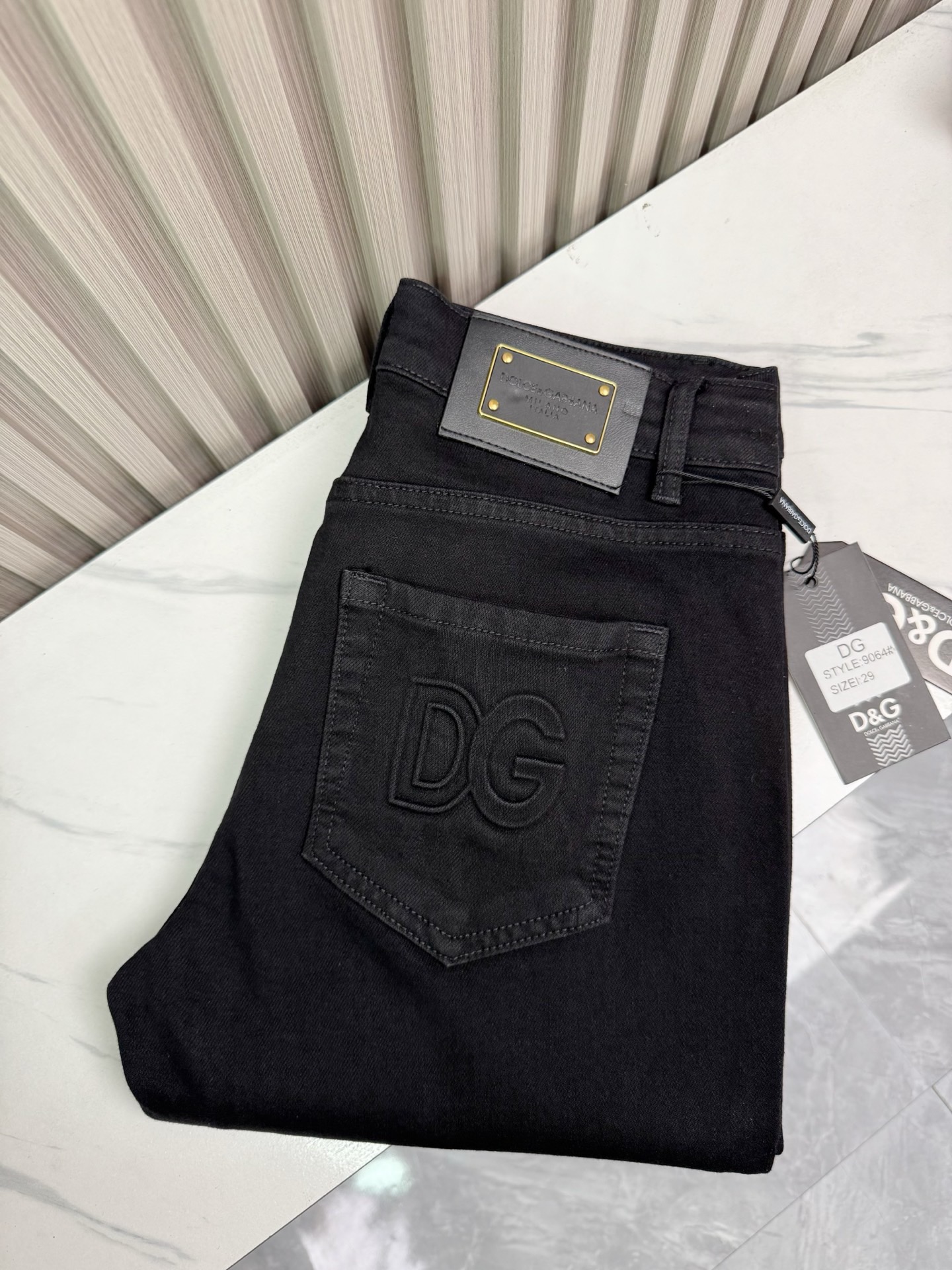 D&G男士修身小脚牛仔裤 - 柔らかく快適なカスタム生地