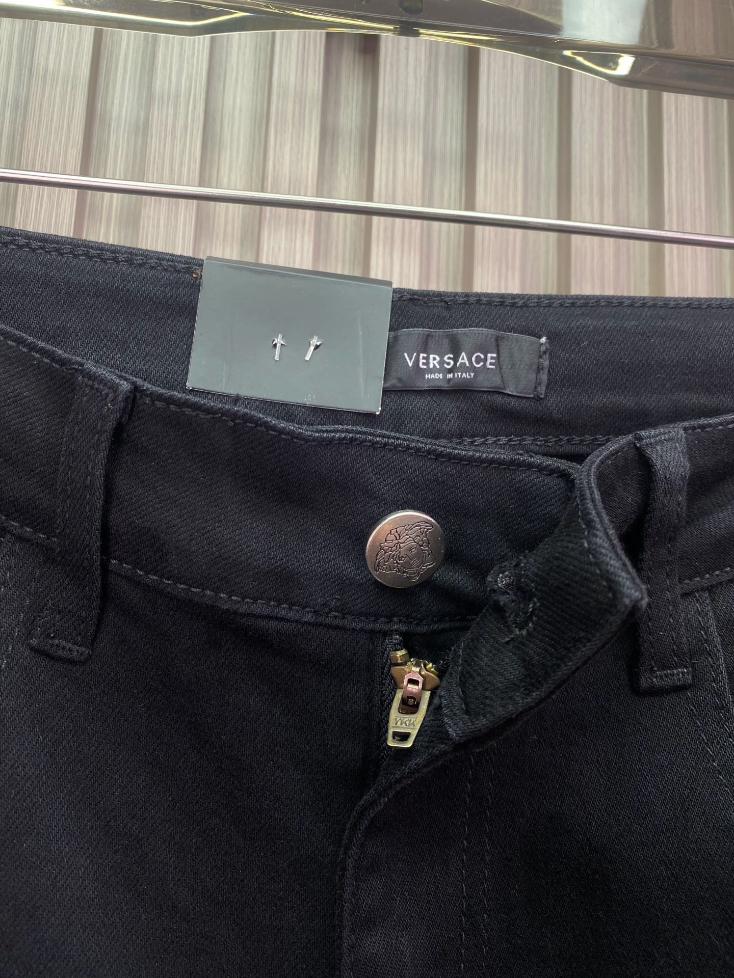 范思哲 男士修身小脚牛仔裤 柔らかく快適なカスタム素材