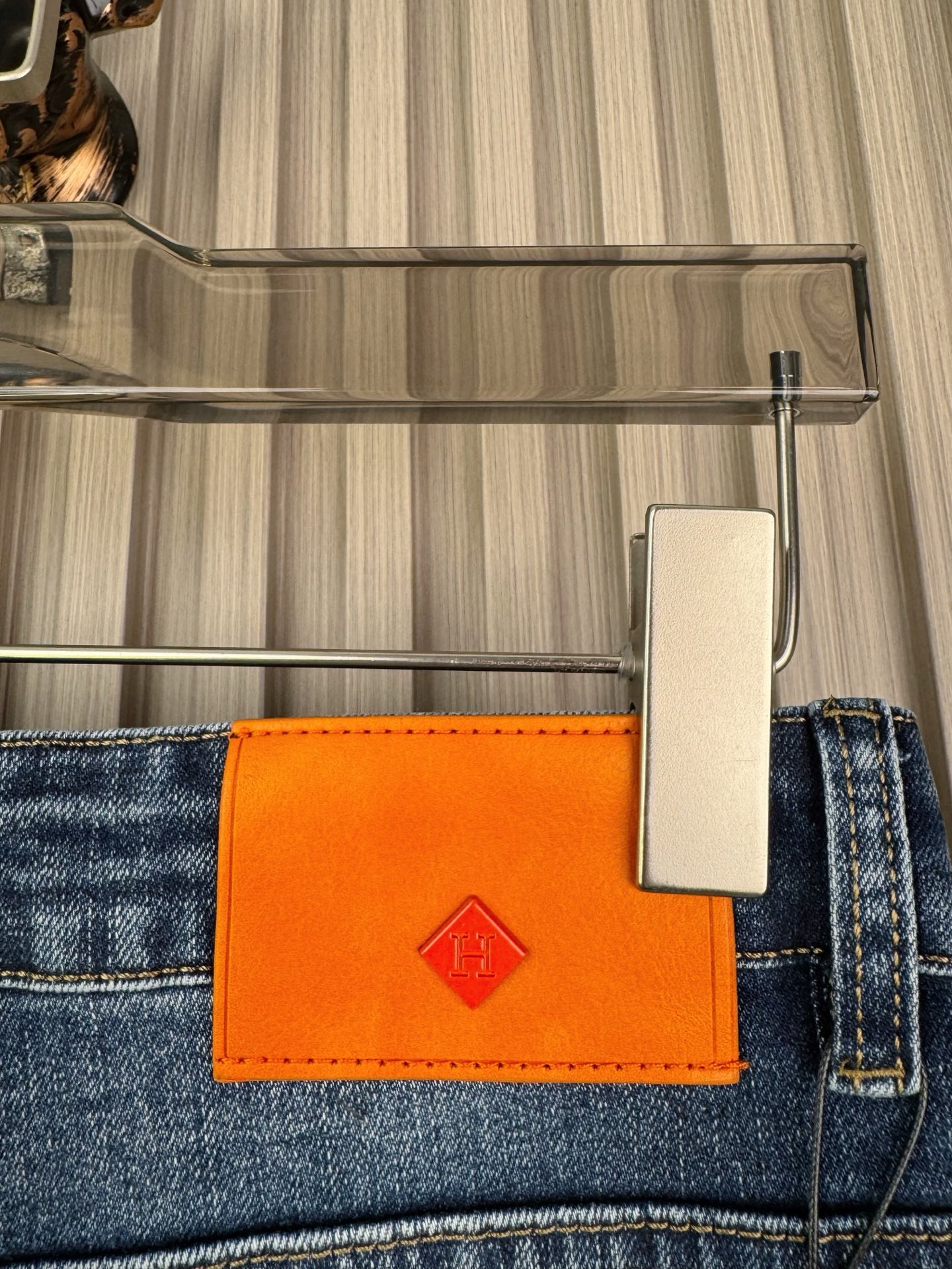 愛馬仕 メンズ 修身小脚牛仔パンツ 保暖性抜群