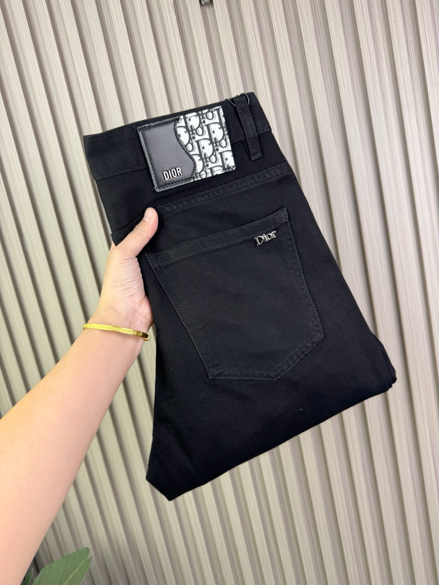 ディオール 男性用 秋冬幅広ストレートデニムパンツ