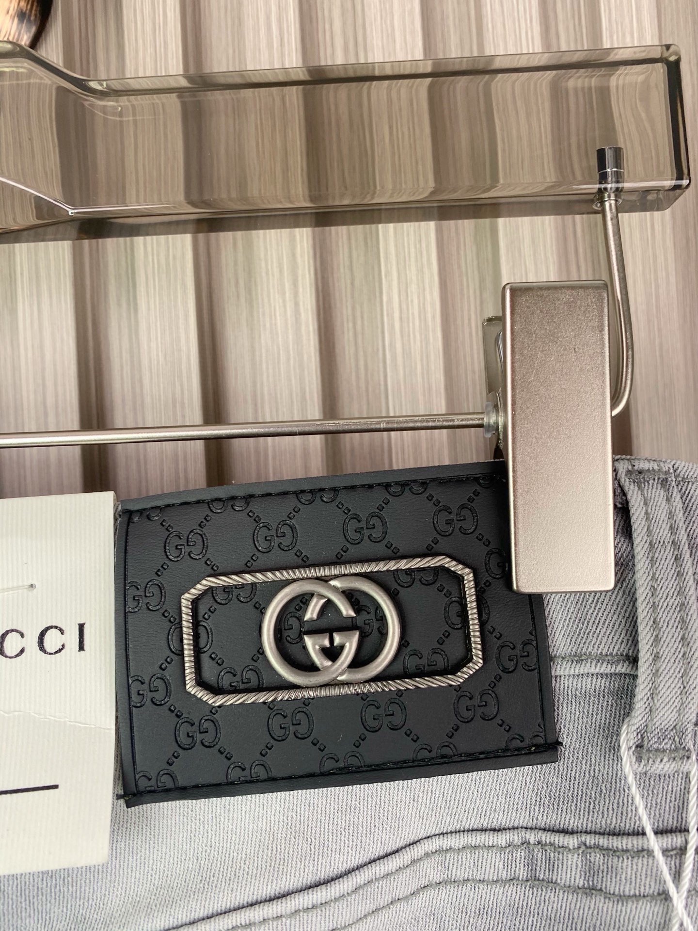 古驰男修身小脚牛仔裤 - 柔らかく快適なカスタムファブリック