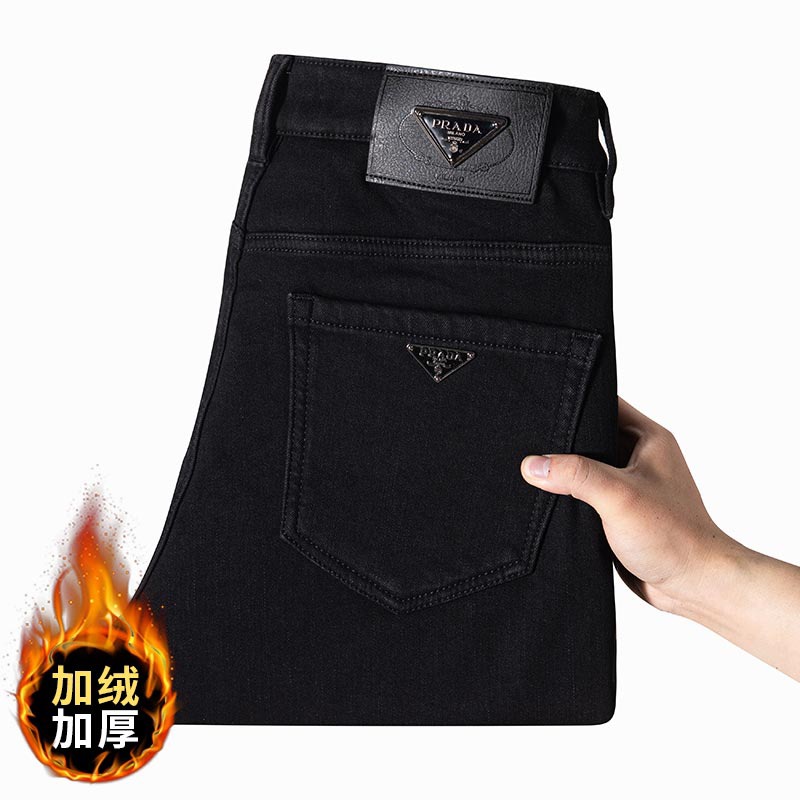 NO:595182,[Prada] Autumn and winter thickened velvet and washed retro men's slim fit jeans with old washed craftsmanship and exquisite hardware accessories!  High-end atmosphere and class!  Perfect for every occasion!  Code number 29——40,,prada,jeans,alexander wang19860909【普拉达】秋冬加绒加厚洗水复古男士修身小脚牛仔裤 做旧洗水工艺精致五金配件 ！高档大气上档次！适合各种场合！码数29——40,,prada,jeans,alexander wang,Men's clothing