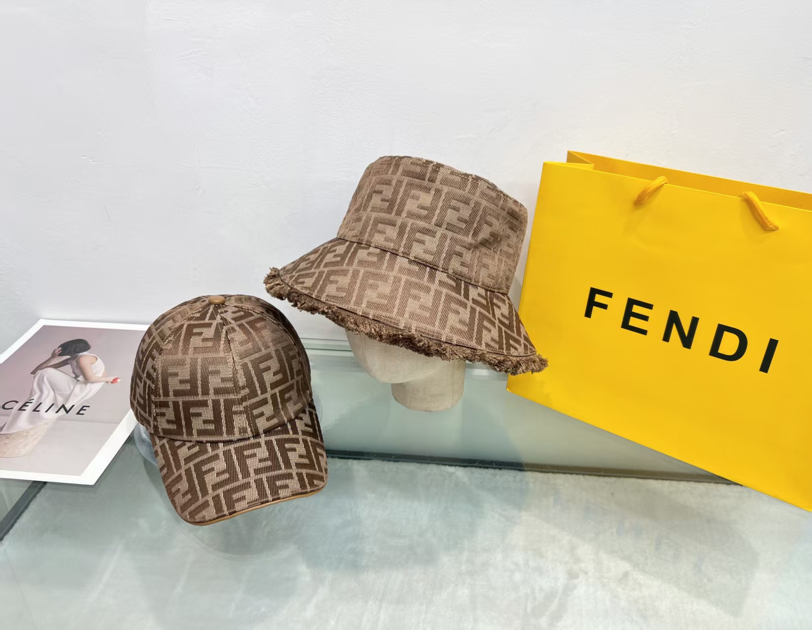 🎀渔夫帽❤️fendi芬迪棒球渔夫帽🫶