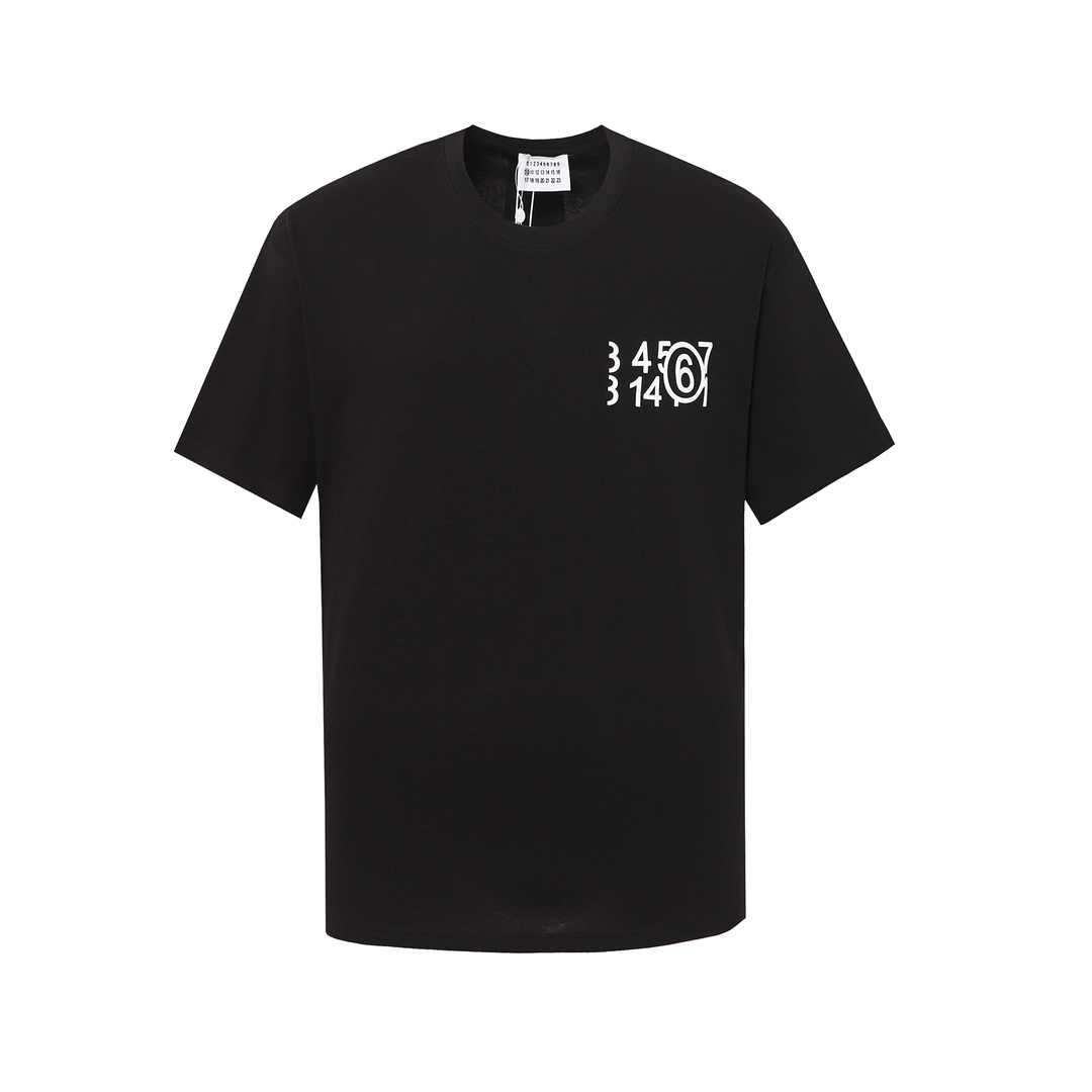 MM6 Maison Margiela, nueva colección 24ss, camiseta MM6 con estampado de espuma, en la espalda el último logo exclusivo…