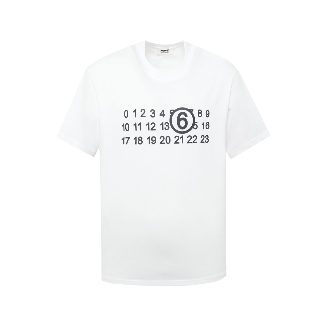 MM6 Maison Margiela, nueva camiseta de manga corta con estampado MM6 simple para SS24, tacto más cómodo, transpirable y…