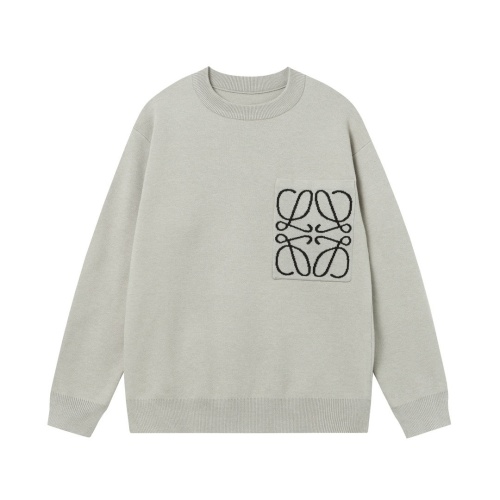 Loewe FW24 Anagram Pocket Modal Sweater | Ribbed Trim, Relaxed Fit 1 Loewe FW24 Anagram Pocket Modal Sweater | Ribbed Trim, Relaxed Fit