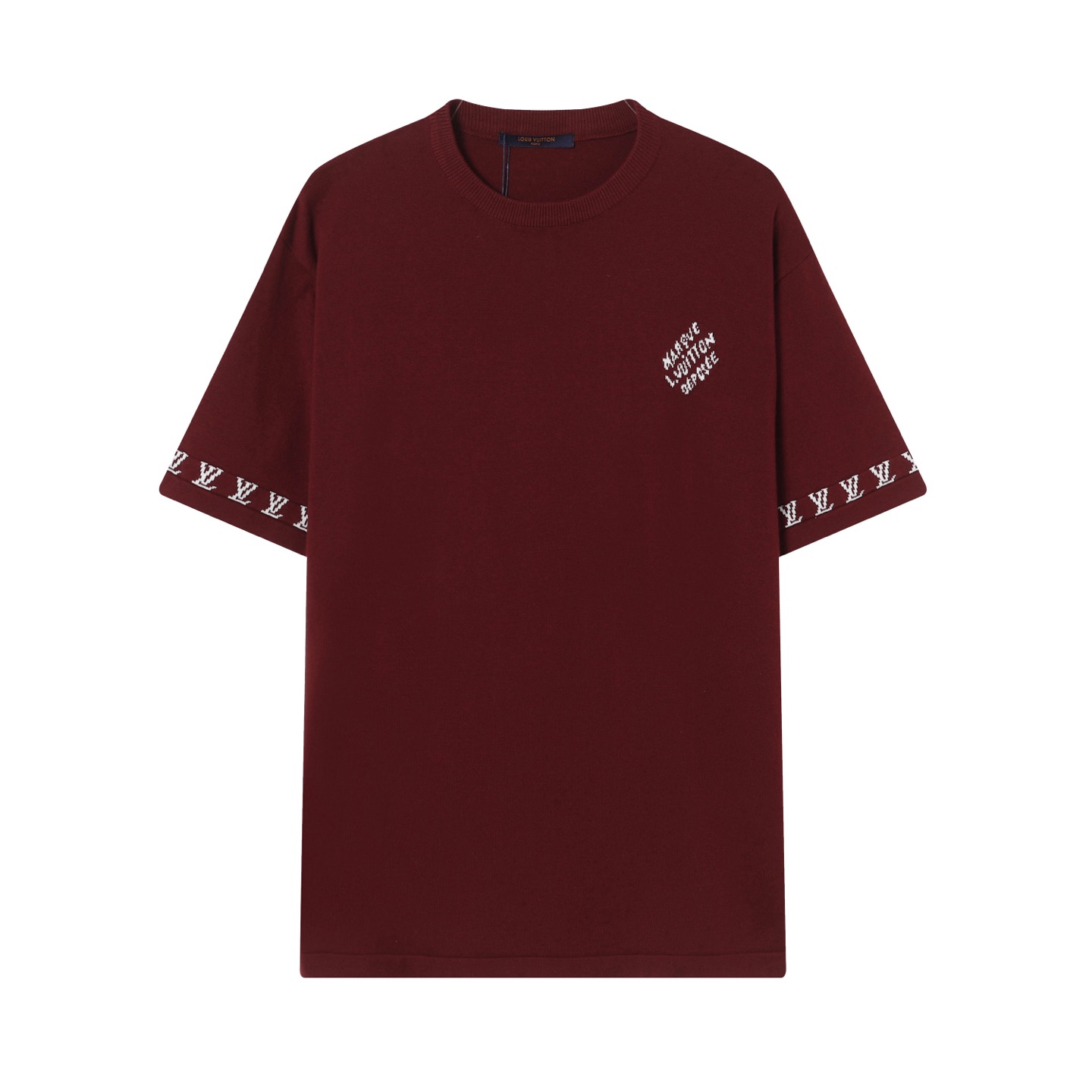 Louis Vuitton Logo Jacquard Knit Crewneck Short Sleeve T-Shirt - Unisex 2 i1739212261432 3026 0 0