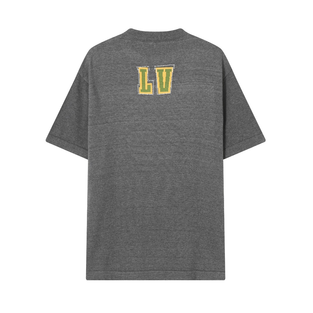 Louis Vuitton Logo Jacquard Knit Crew Neck Short Sleeve T-Shirt Unisex 3 i1740239775616 6432 0 1