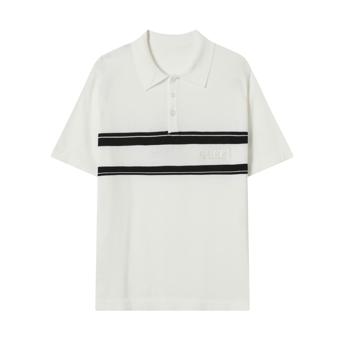 Gucci Logo Jacquard Knit Polo Short Sleeve T-Shirt Unisex 2 i1740241080667 7761 0 0