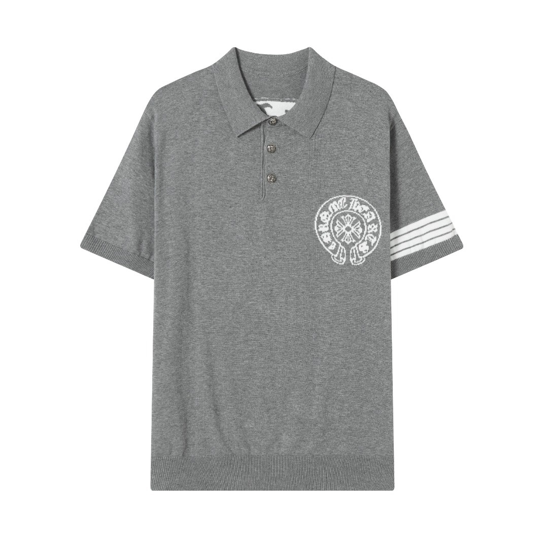 “Chrome Hearts Clothing Details: Logo Sweaters and T-Shirts in XS-L Sizes”