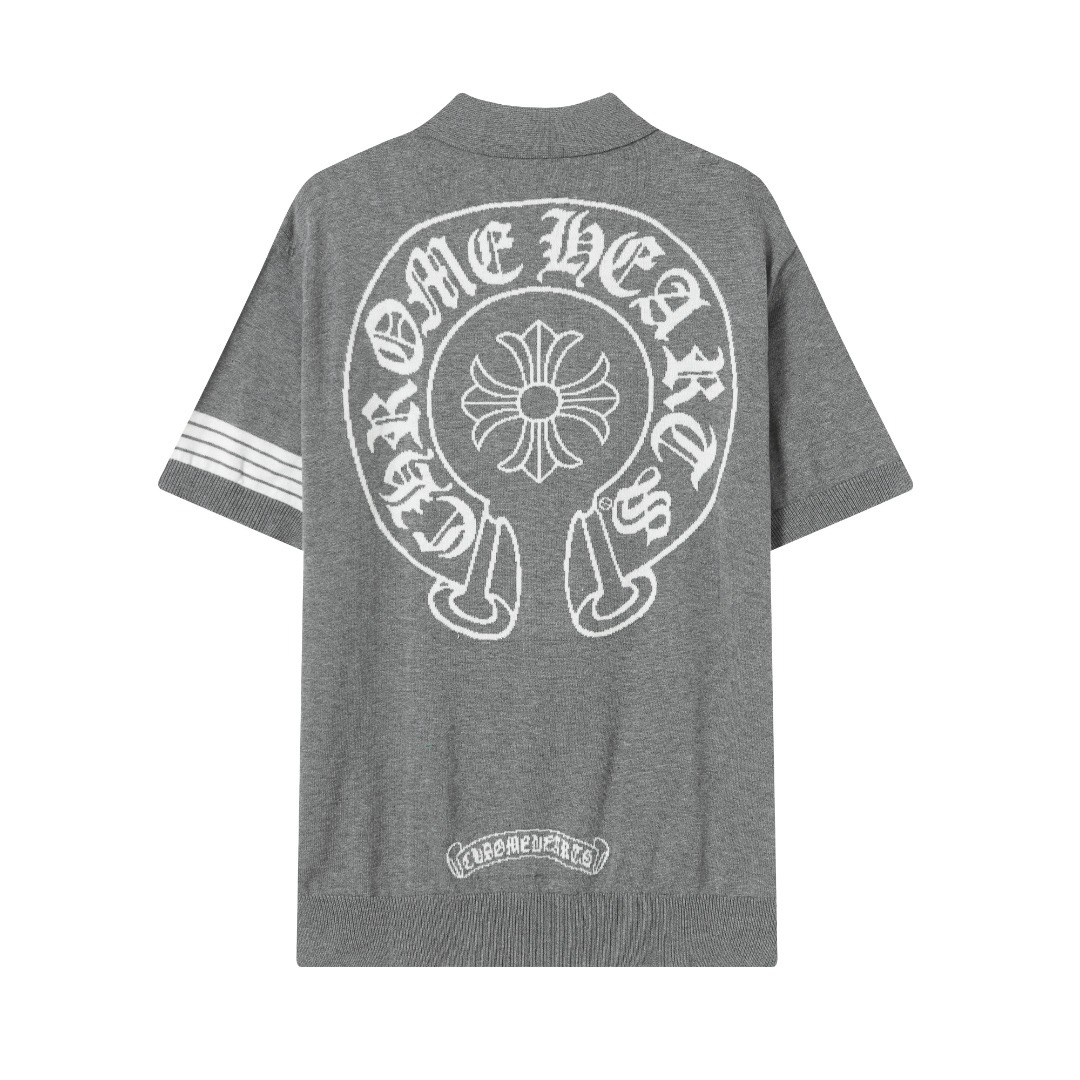 “Chrome Hearts Clothing Details: Logo Sweaters and T-Shirts in XS-L Sizes” - 图片 2