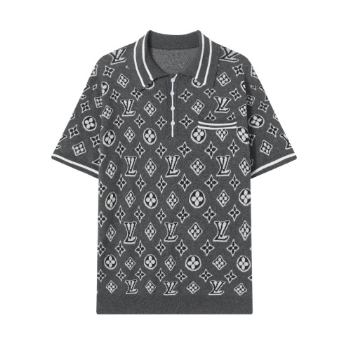 Polo Louis Vuitton de Manga Corta con Logo Jacquard para Hombre y Mujer 1 Polo Louis Vuitton de Manga Corta con Logo Jacquard para Hombre y Mujer