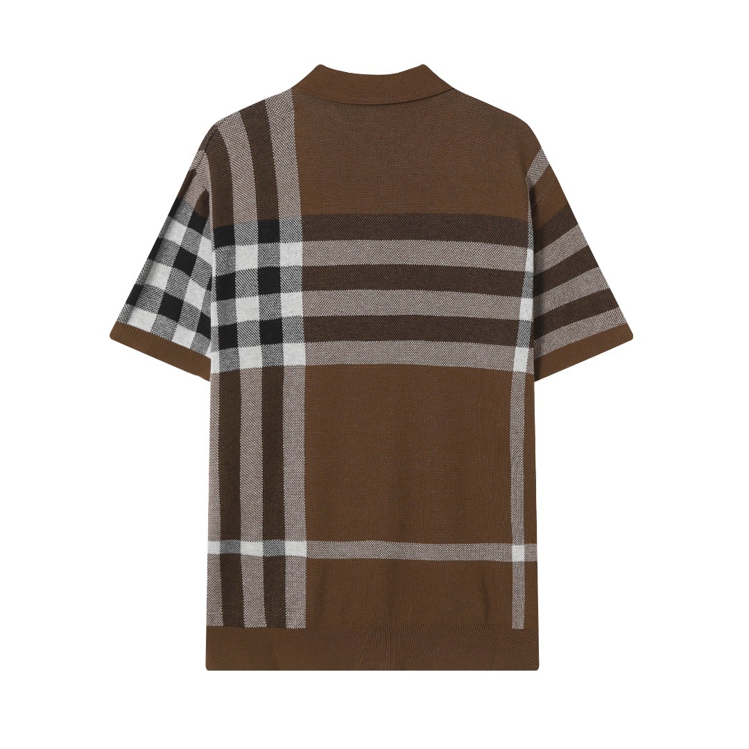 Burberry Classic Knit T-Shirts in Coffee Grey, Sizes XS to L – CQ 9821# - 图片 2