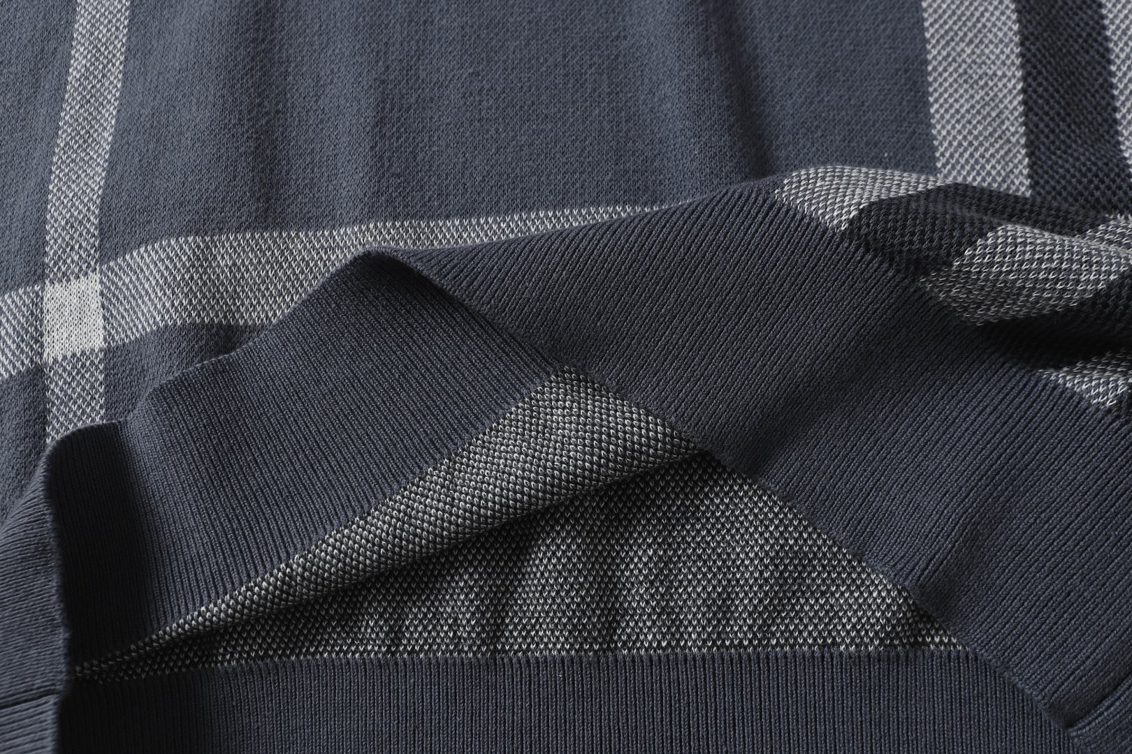 Burberry Round-the-Polo Knit T-Shirts in Coffee Grey, Sizes XS-L, CQ 9821# - 图片 6