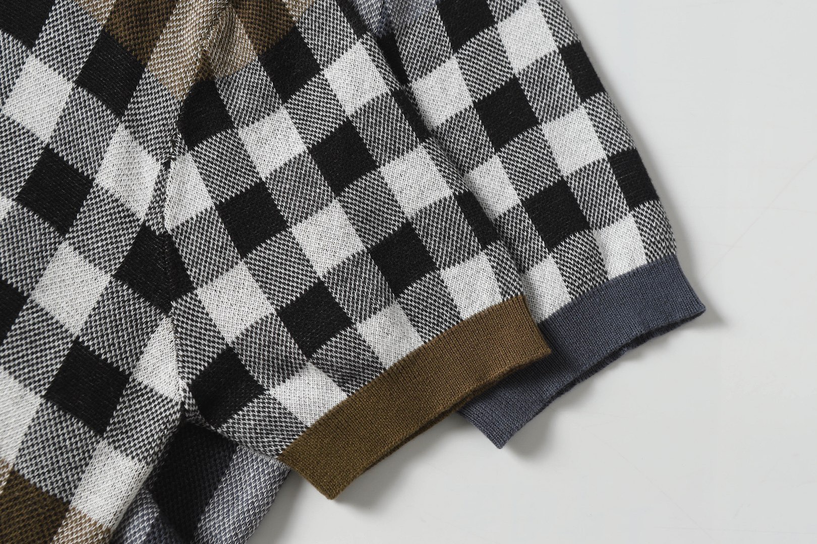 Burberry Round-the-Polo Knit T-Shirts in Coffee Grey, Sizes XS-L, CQ 9821# - 图片 9