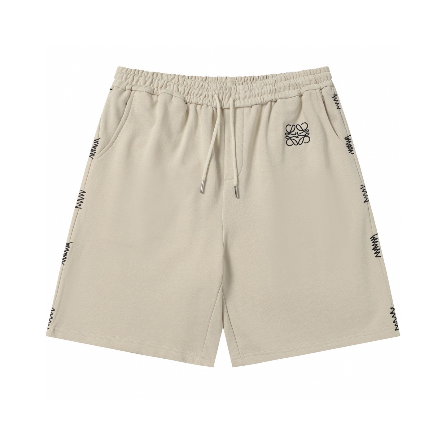 P130@ LOEWE/罗意威 Pantalones cortos casuales de nueva temporada de primavera/verano. Logo bordado en el frente y en el bo…