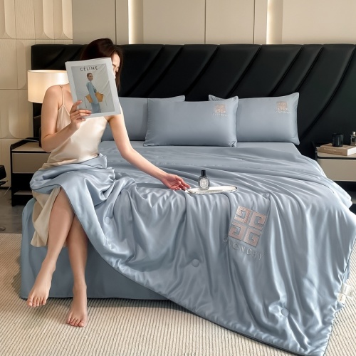Luxury Washed Silk Summer Quilt Set - Soft, Breathable, and Elegant Bedding 1 Luxury Washed Silk Summer Quilt Set - Soft, Breathable, and Elegant Bedding