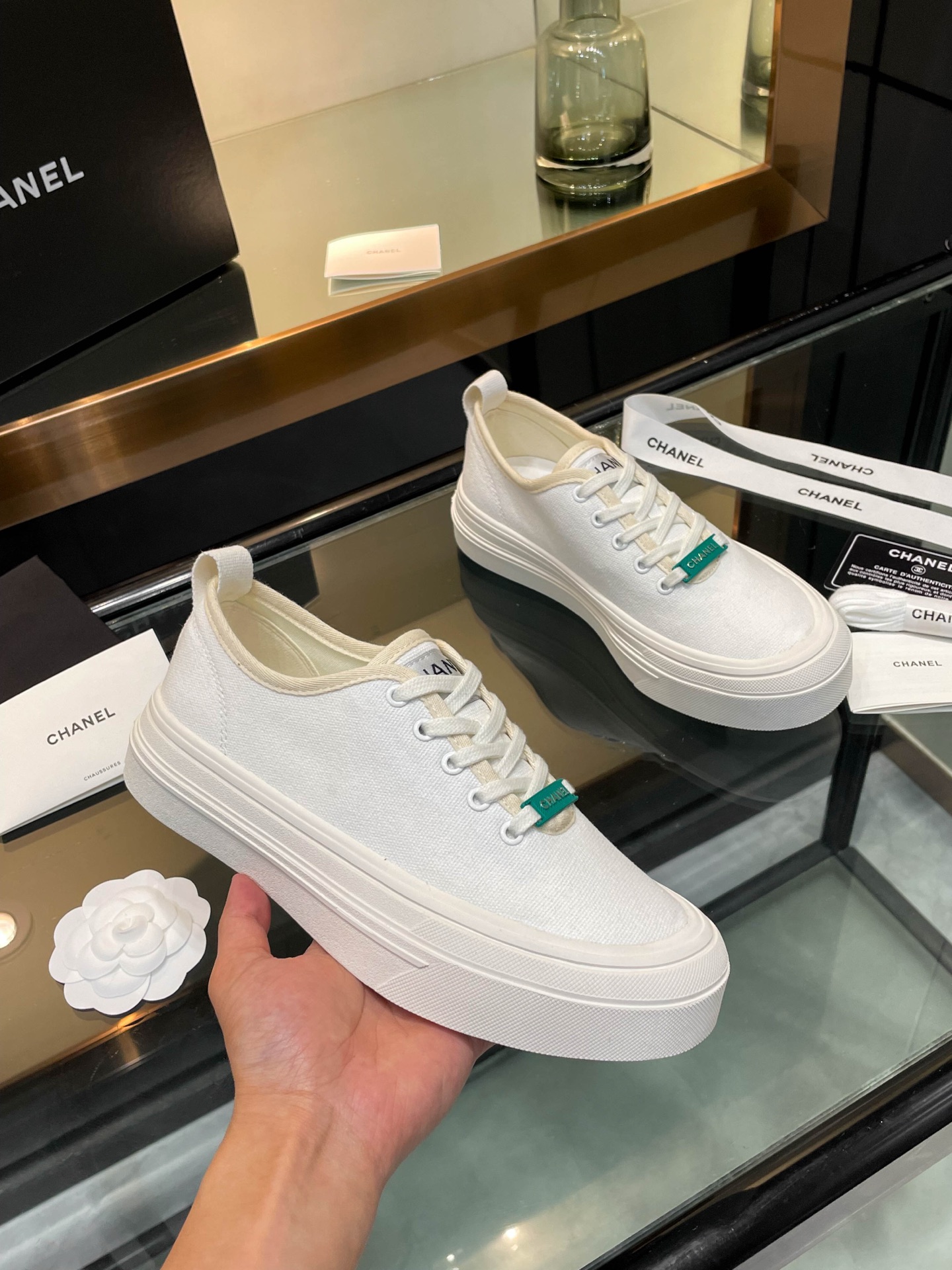 Chanel 2025SS Casual Canvas Platform Sneakers, Chic & Comfortable 2 i1740924625171 3316 0 3