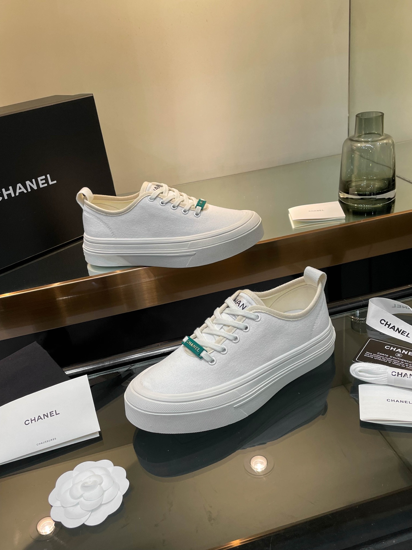 Chanel 2025SS Casual Canvas Platform Sneakers, Chic & Comfortable 6 i1740924625182 2685 0 4