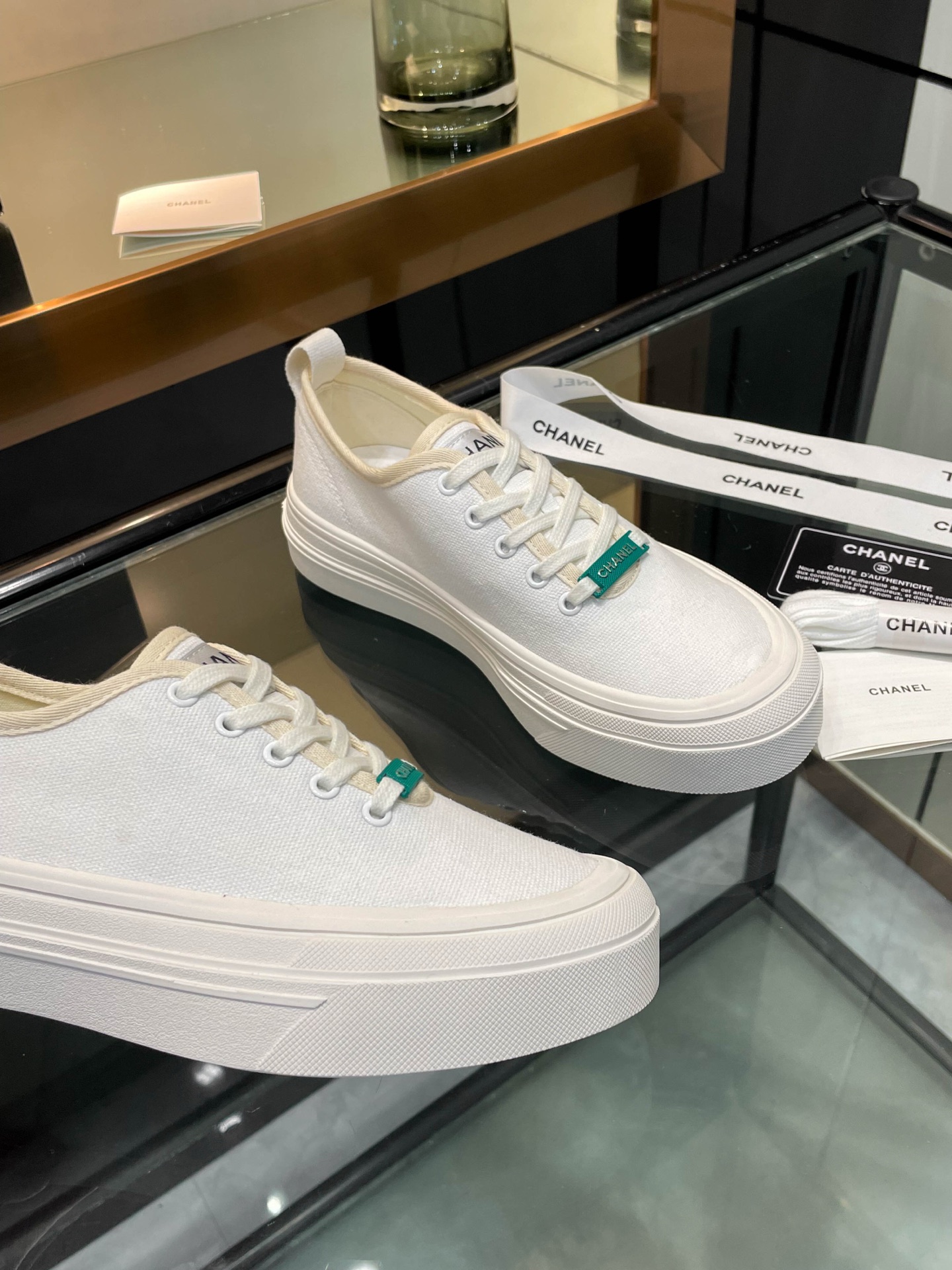 Chanel 2025SS Casual Canvas Platform Sneakers, Chic & Comfortable 8 i1740924668237 1747 0 6