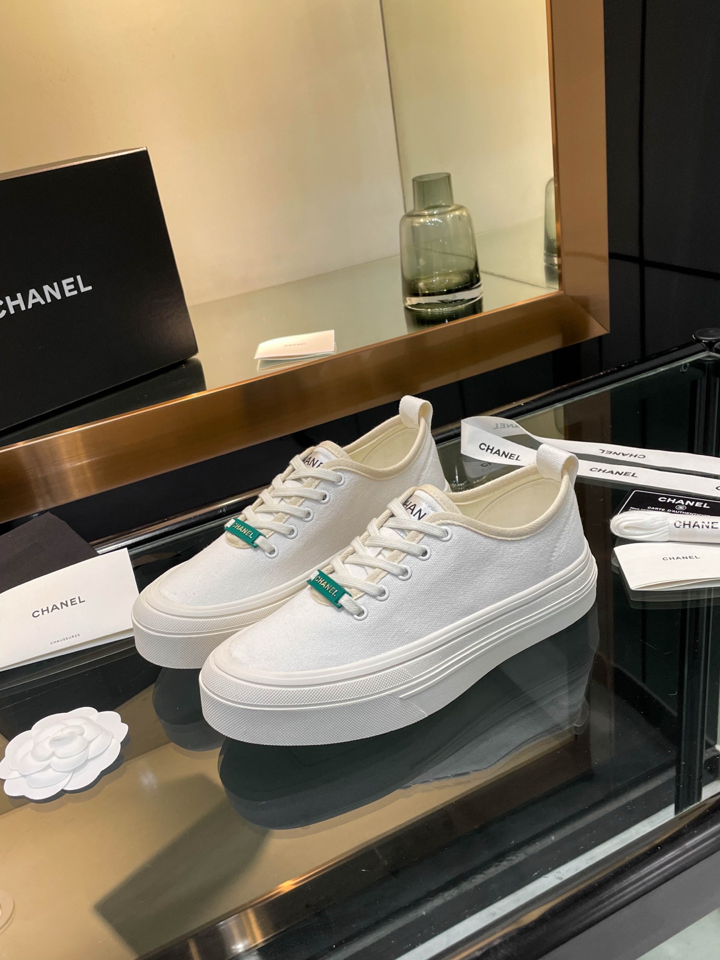 Chanel 2025SS Casual Canvas Platform Sneakers, Chic & Comfortable 5 i1740924668251 9012 0 2
