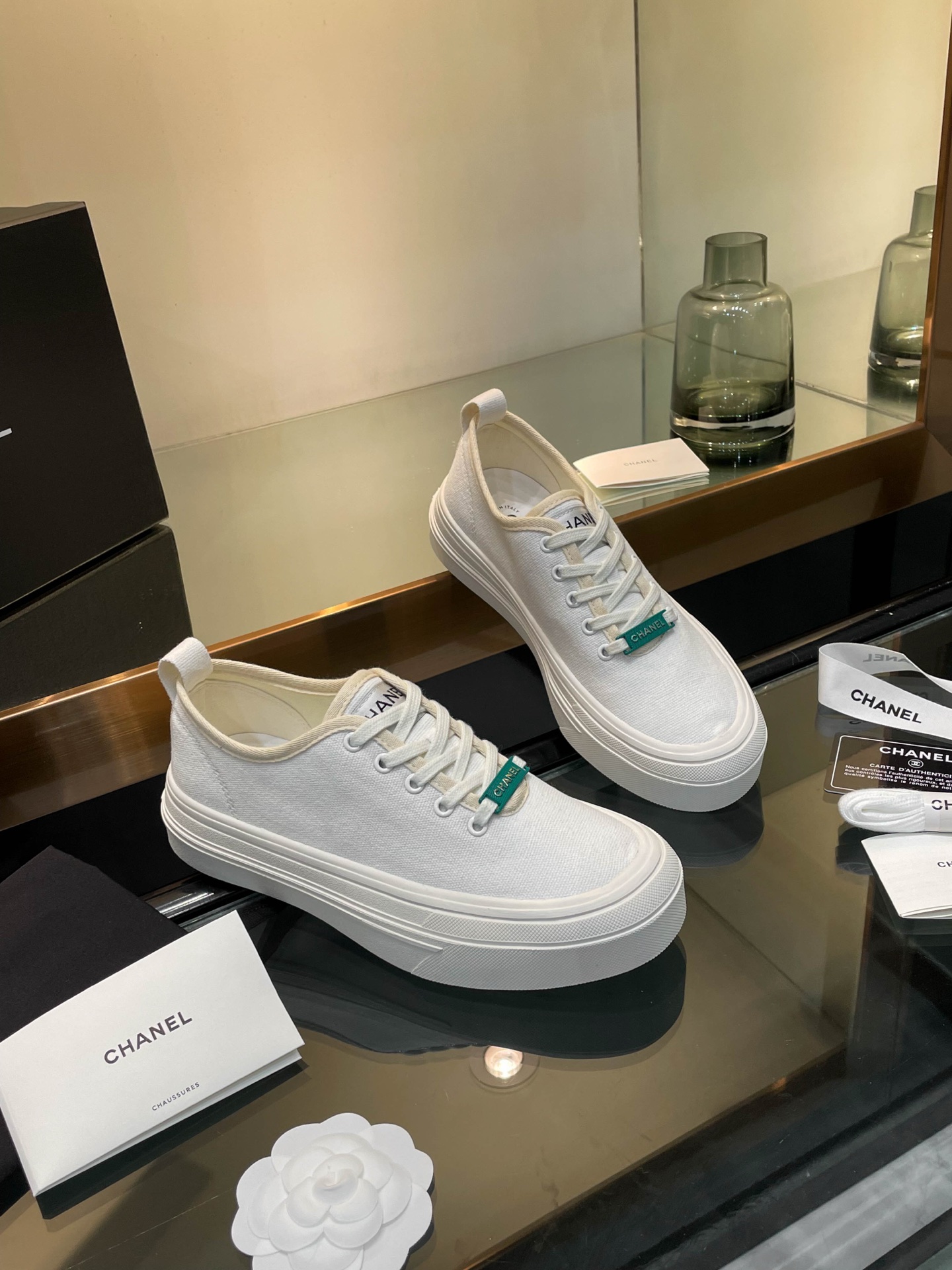 Chanel 2025SS Casual Canvas Platform Sneakers, Chic & Comfortable 4 i1740924668256 4819 0 1