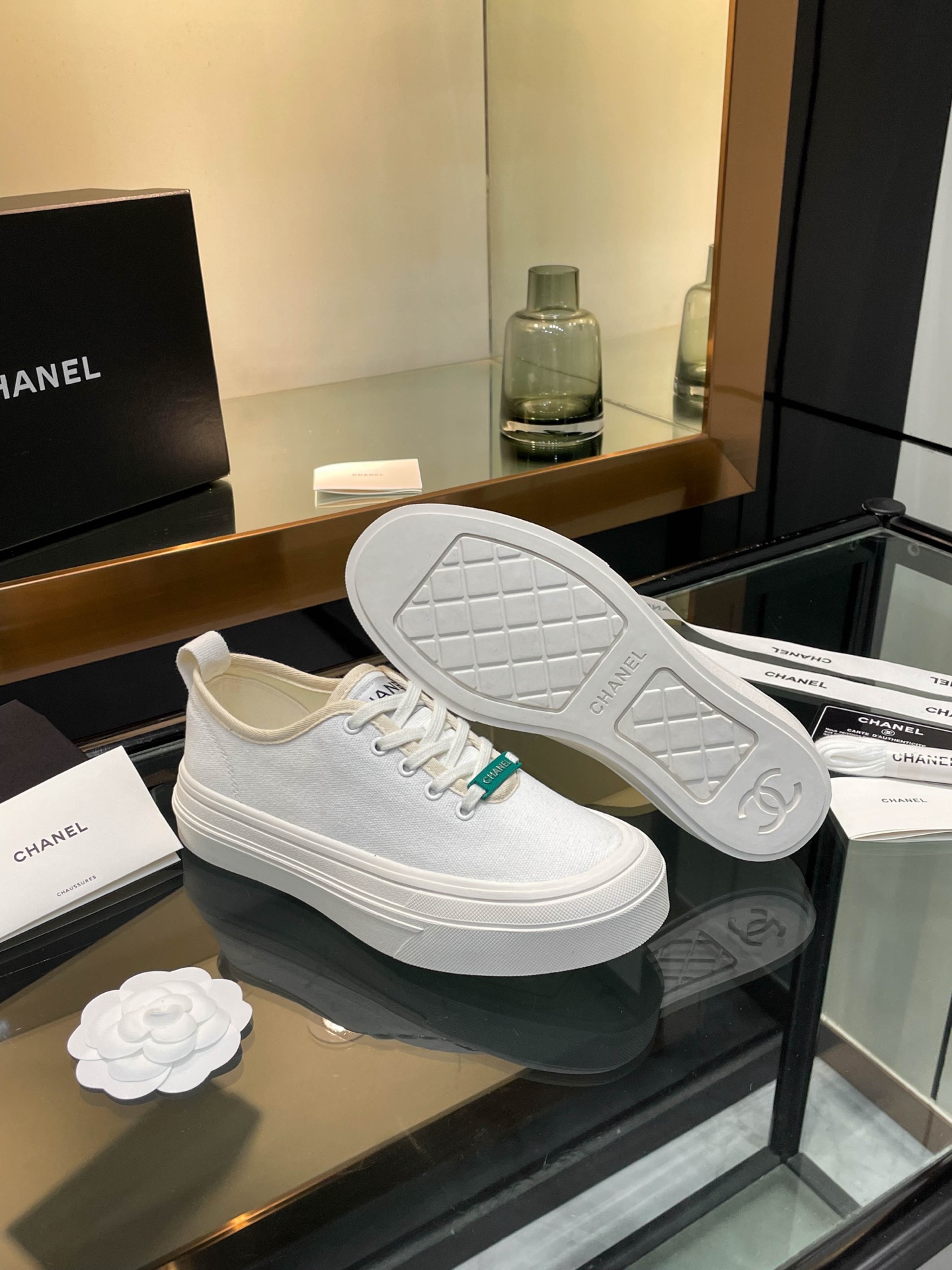 Chanel 2025SS Casual Canvas Platform Sneakers, Chic & Comfortable 10 i1740924668271 9442 0 8