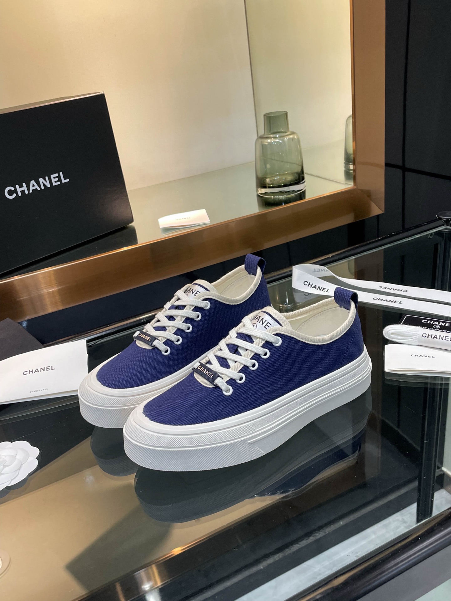 Chanel 2025SS Canvas Platform Sneakers - Stylish & Comfortable 5 i1740924786664 5434 0 2