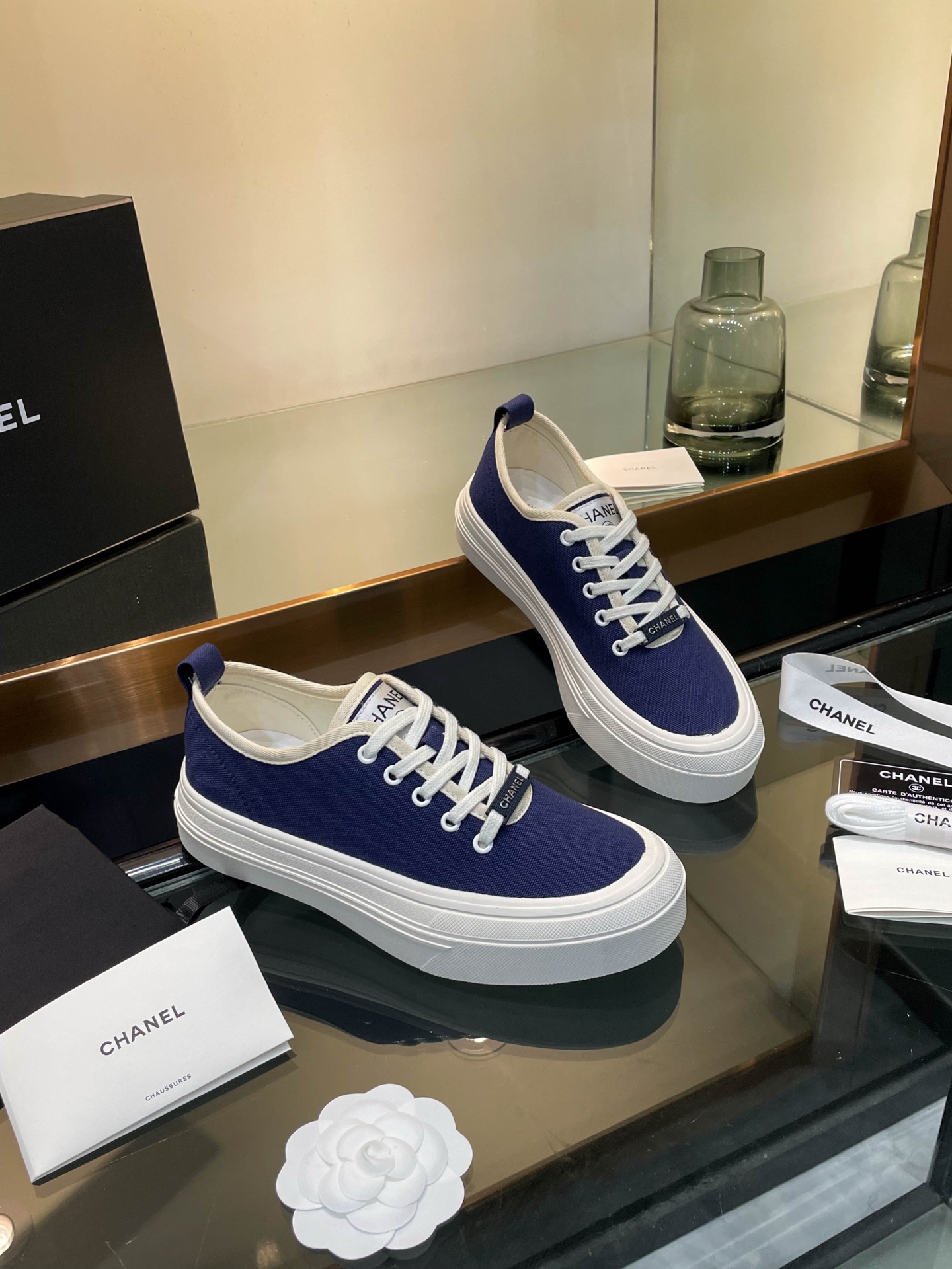 Chanel 2025SS Canvas Platform Sneakers - Stylish & Comfortable 4 i1740924786669 2728 0 1