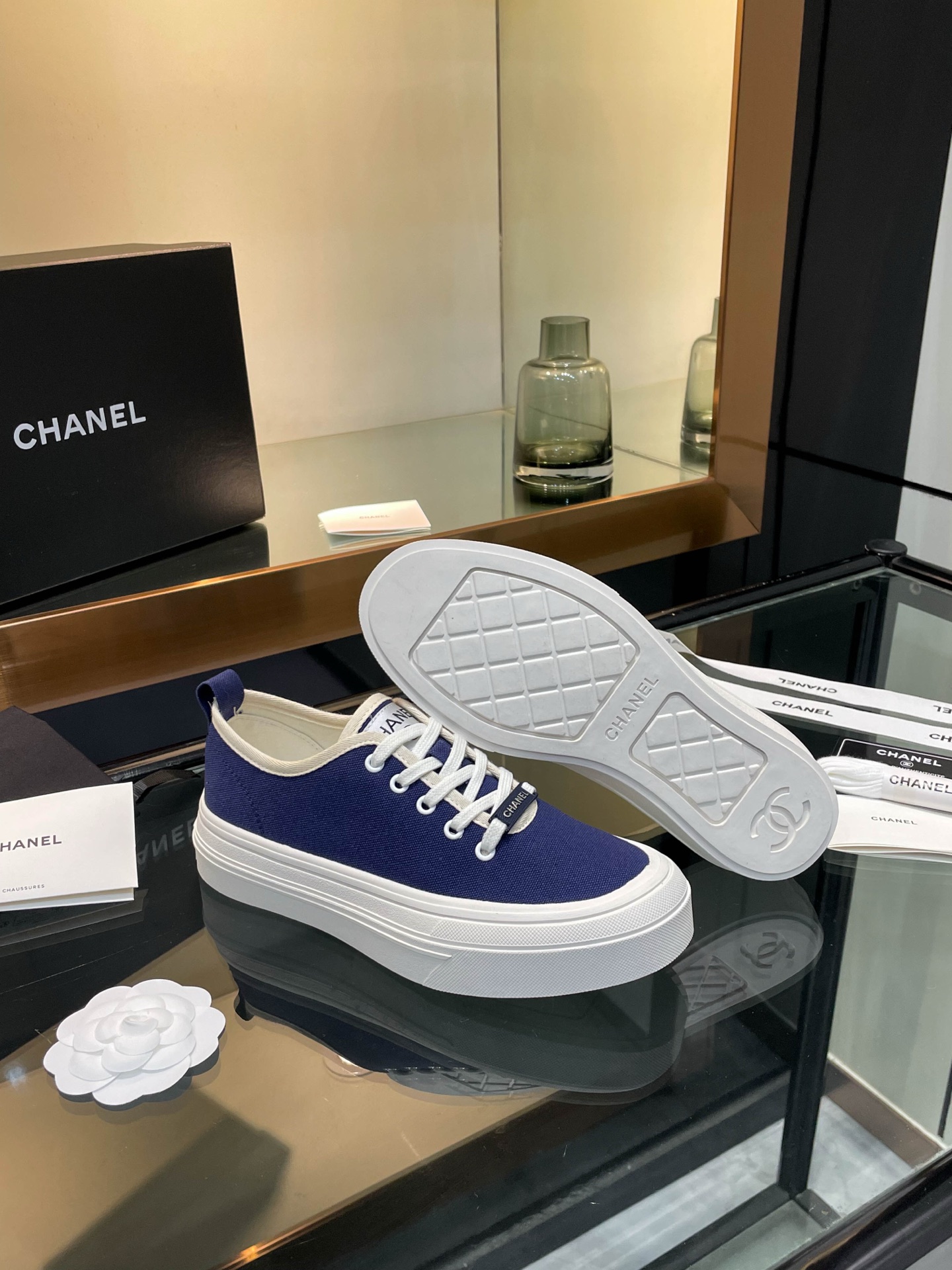 Chanel 2025SS Canvas Platform Sneakers - Stylish & Comfortable 10 i1740924802037 8882 0 8