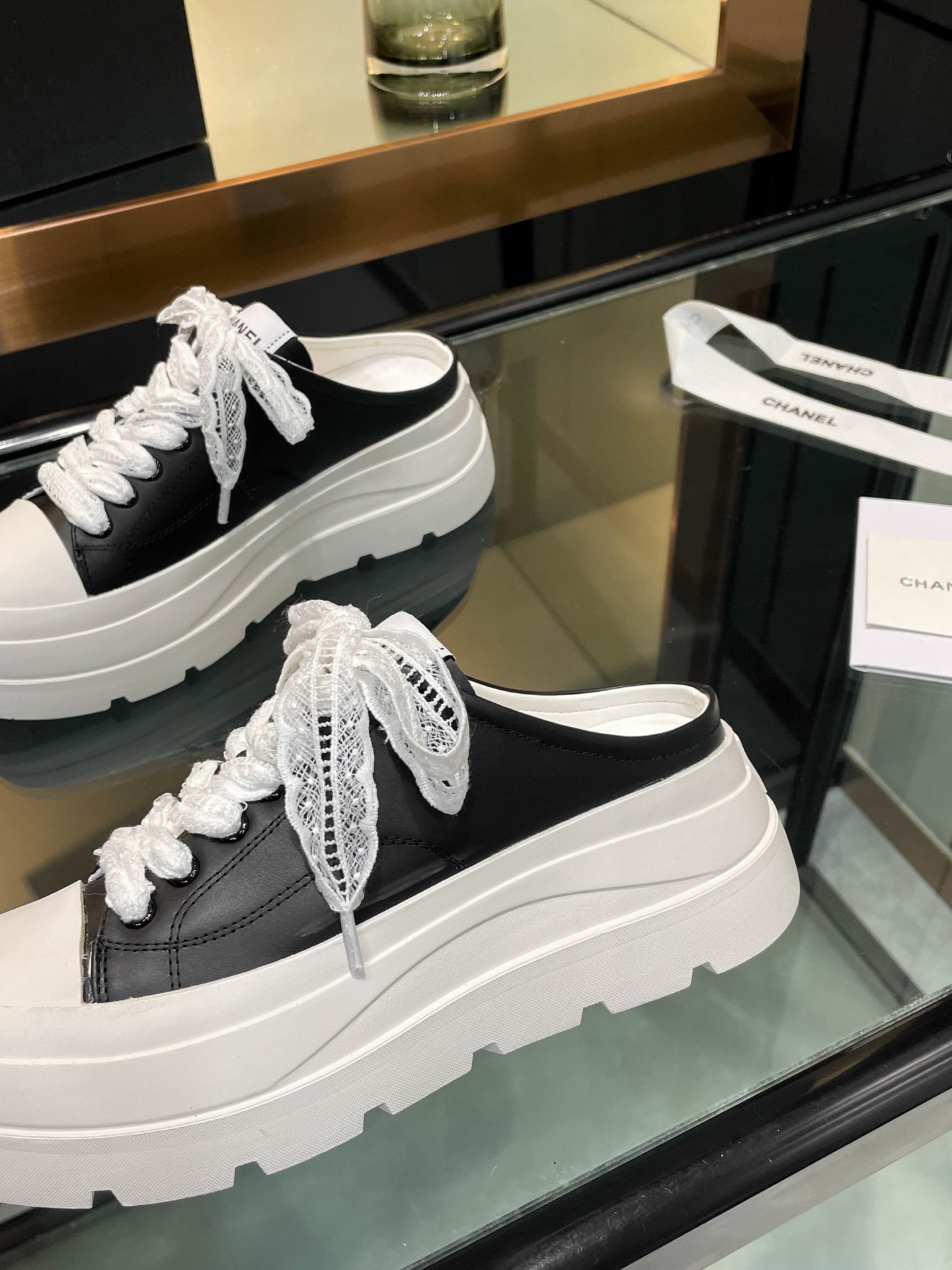 Chanel Women's 25S Panda Colorblock Mule Sneakers - Trendy and Chic 9 i1742242142013 7053 0 7