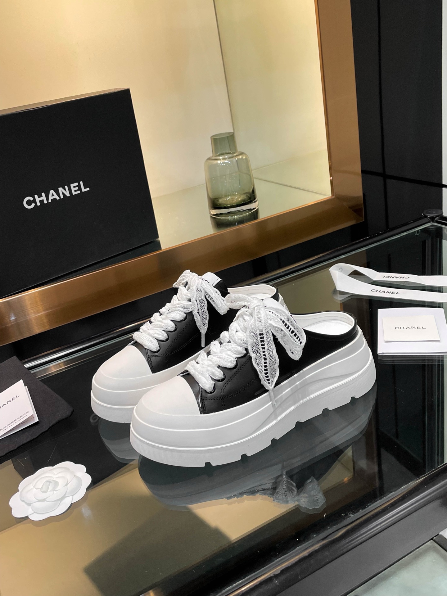 Chanel Women's 25S Panda Colorblock Mule Sneakers - Trendy and Chic 5 i1742242142037 6647 0 2