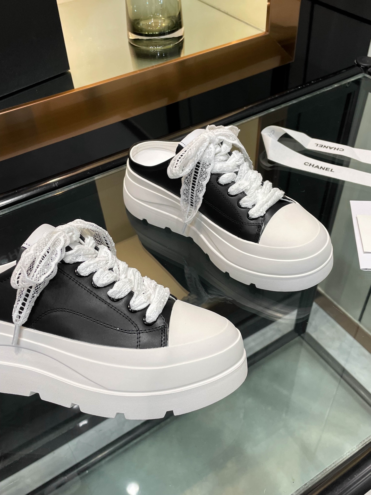 Chanel Women's 25S Panda Colorblock Mule Sneakers - Trendy and Chic 8 i1742242142057 5781 0 5