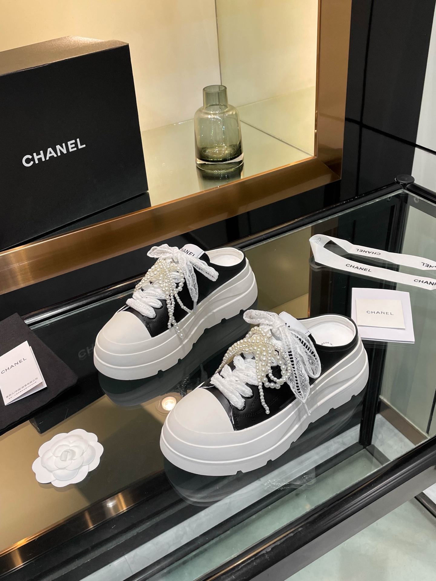 Chanel Women's 25S Panda Colorblock Mule Sneakers - Trendy and Chic 3 i1742242143847 5249 0 1