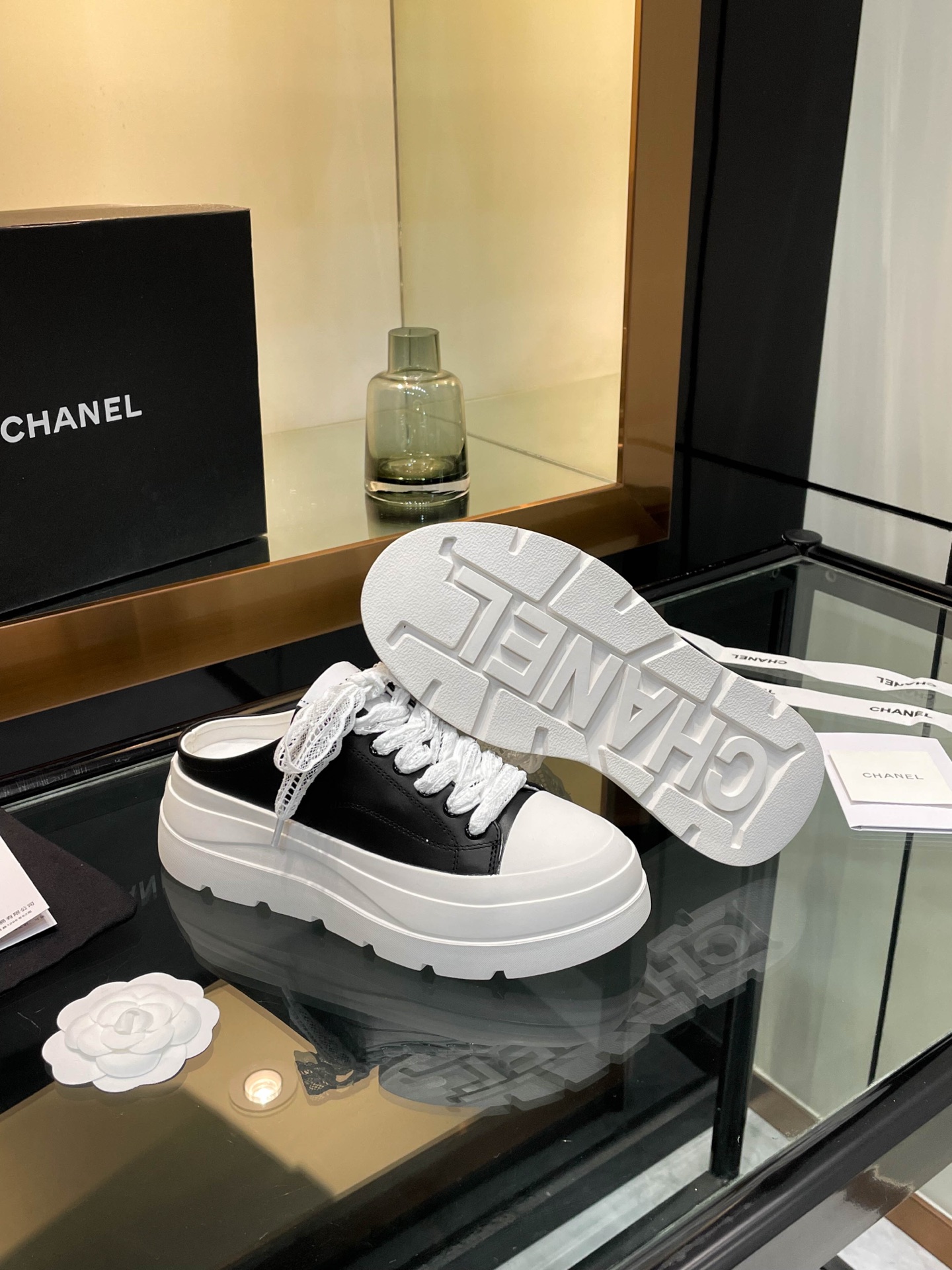 Chanel Women's 25S Panda Colorblock Mule Sneakers - Trendy and Chic 10 i1742242143867 4403 0 8
