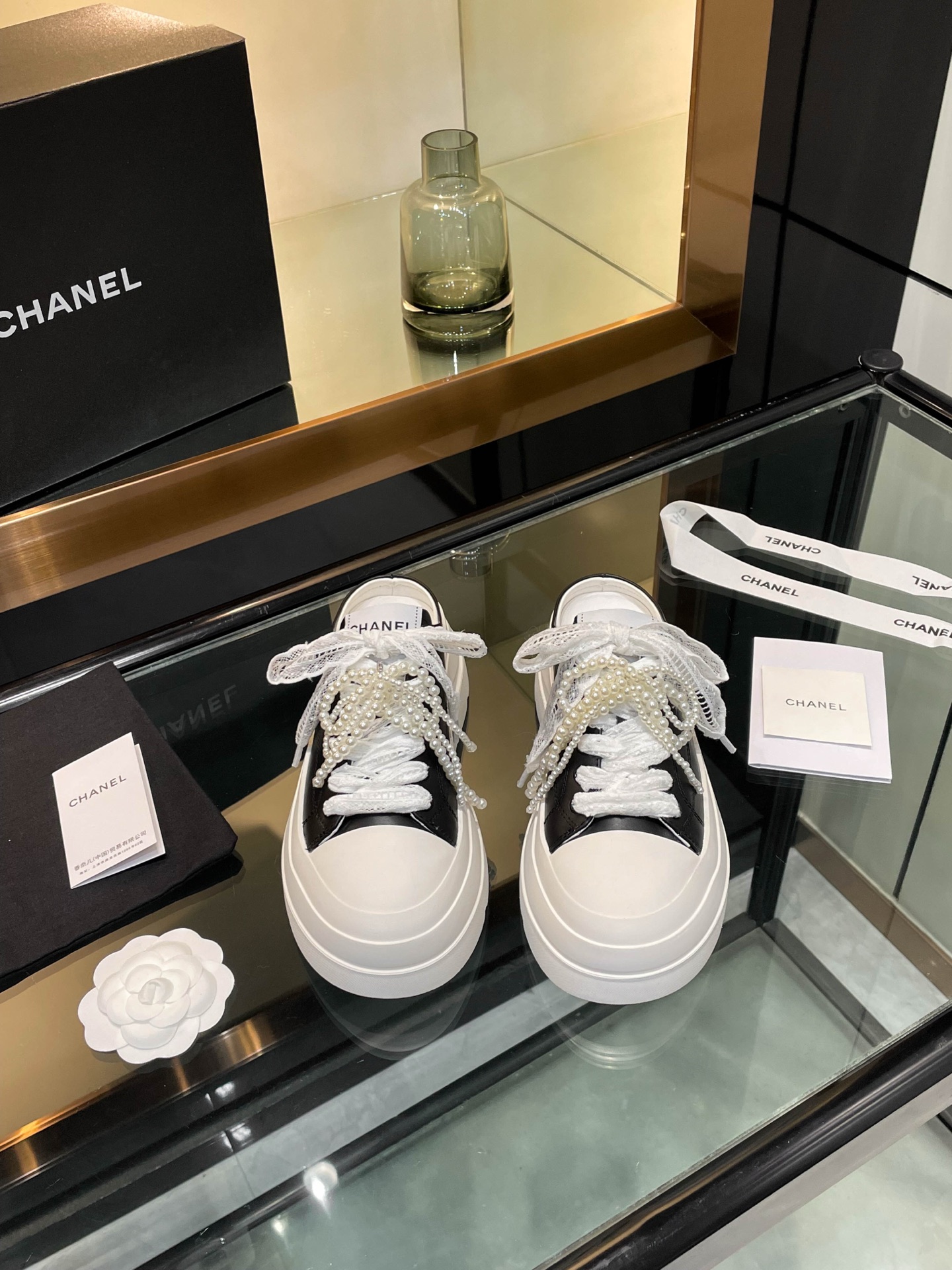 Chanel Women's 25S Panda Colorblock Mule Sneakers - Trendy and Chic 4 i1742242143872 2317 0 0
