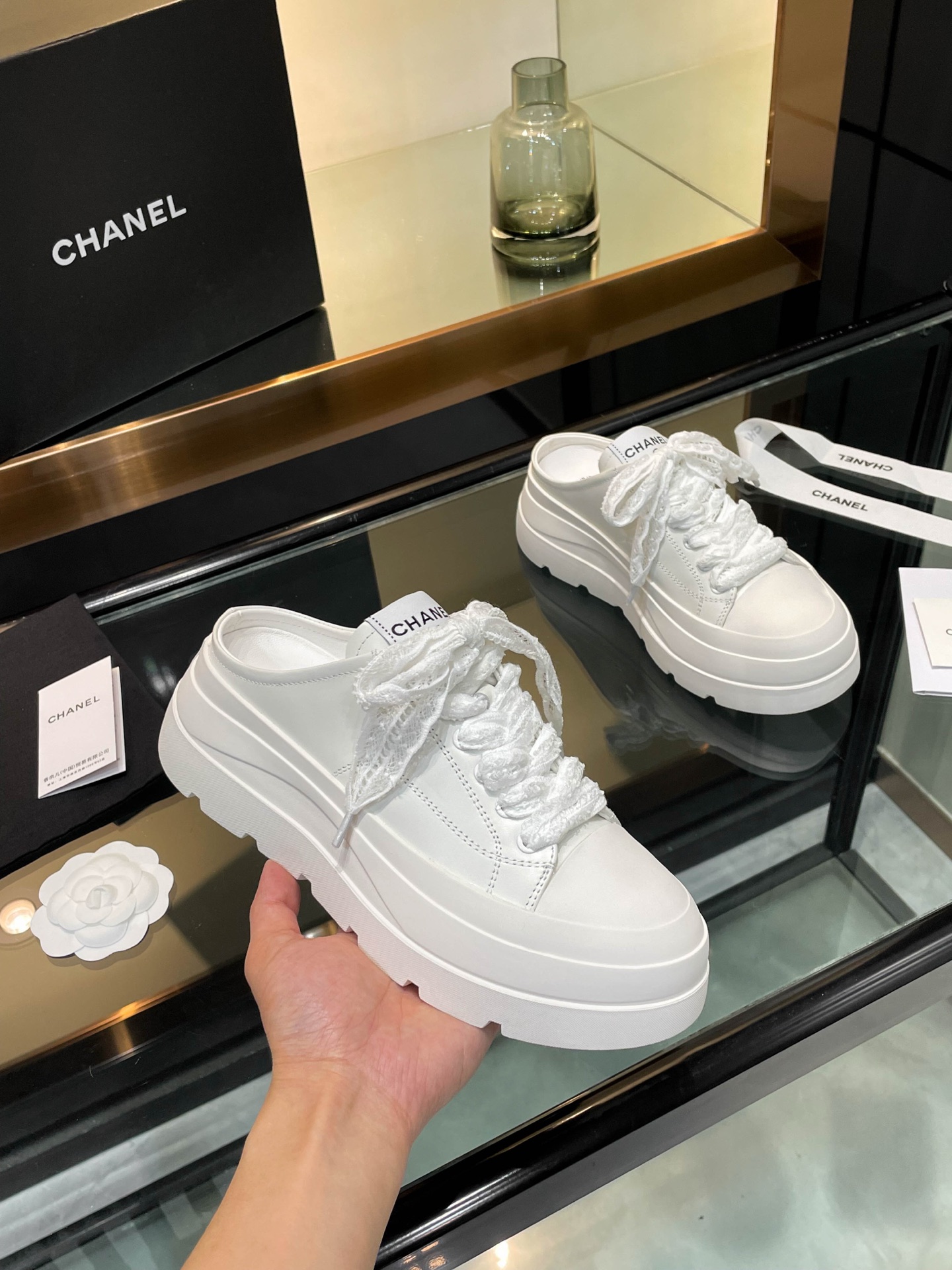 Chanel 25S Panda Colorblock Casual Sneakers - Trendy and Comfortable