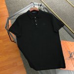Louis Vuitton Clothing Polo T-Shirt Buy best quality Replica
 Black White Unisex