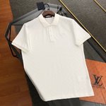 Louis Vuitton Clothing Polo T-Shirt Black White Unisex
