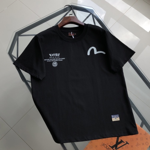 Evisu 2025 Spring/Summer Wave Family Crest Printed Pure Cotton Couple T-Shirt 1 Evisu 2025 Spring/Summer Wave Family Crest Printed Pure Cotton Couple T-Shirt