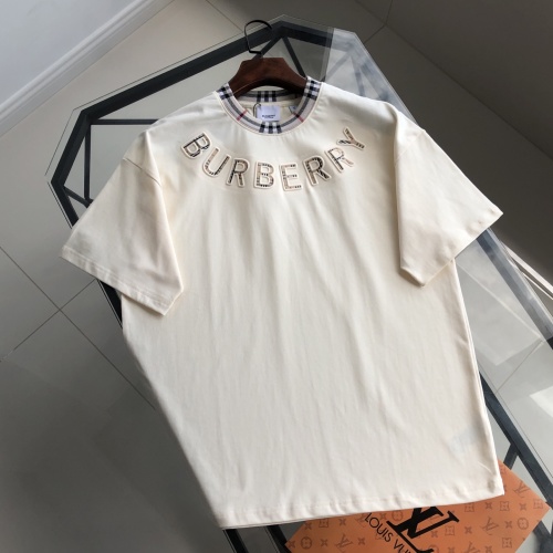 Burberry Logo Appliqué Cotton T-Shirt Short Sleeve Casual Tee for Men and Women