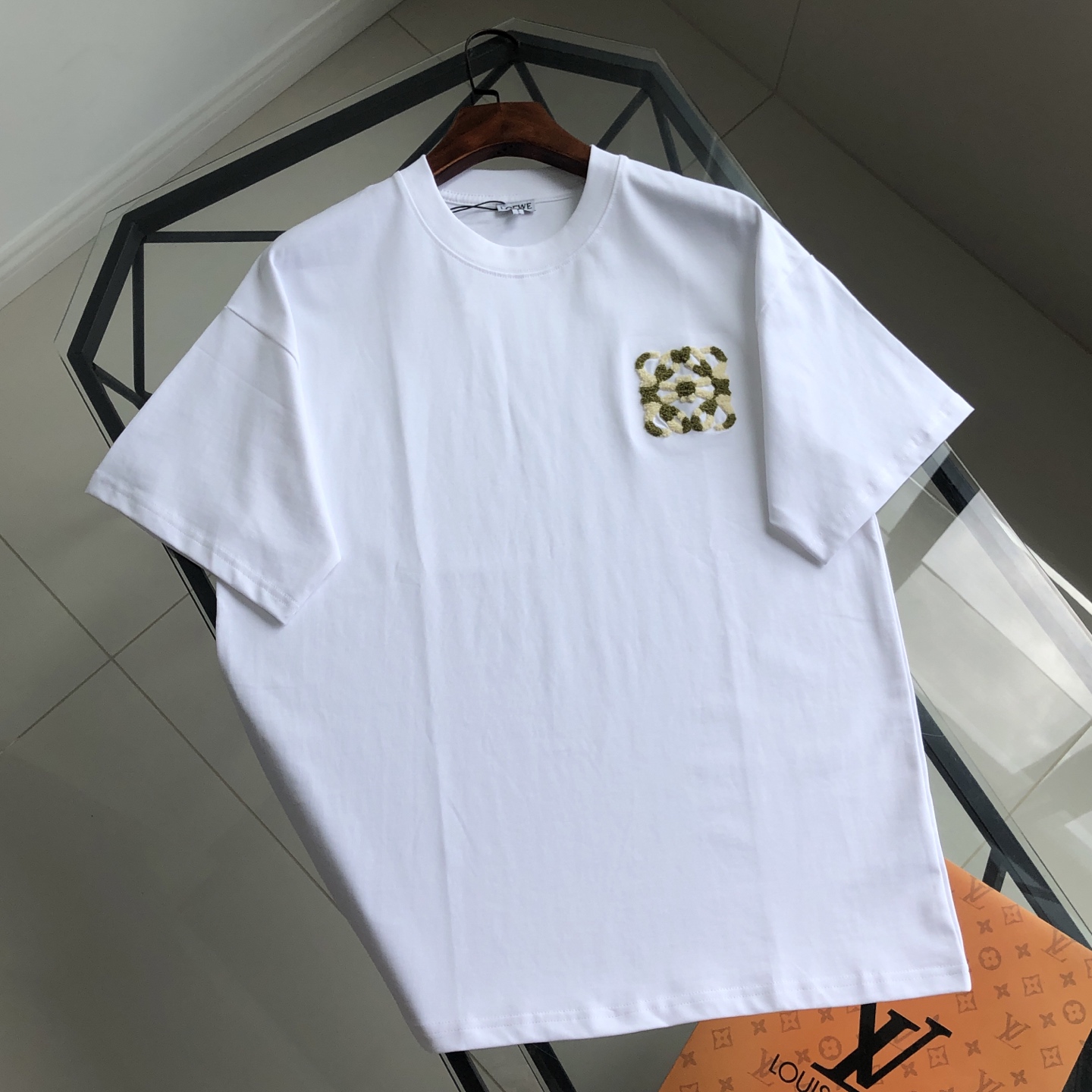 Loewe Embroidered Logo Tee - Stylish & Comfortable Unisex Cotton T-Shirt