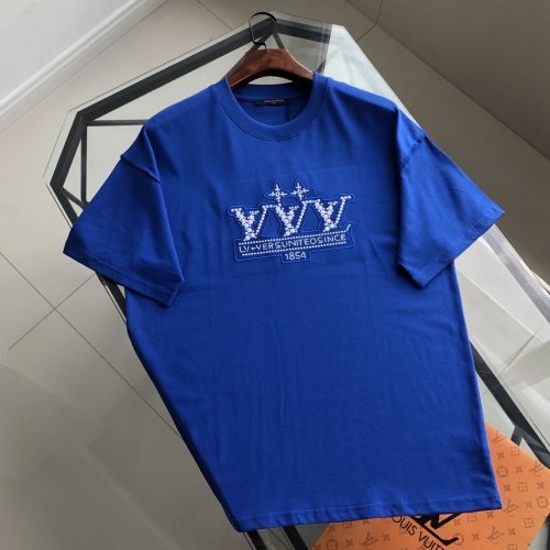 Louis Vuitton 2025 Spring/Summer Embroidered Logo Short Sleeve T-Shirt 1 Louis Vuitton 2025 Spring/Summer Embroidered Logo Short Sleeve T-Shirt