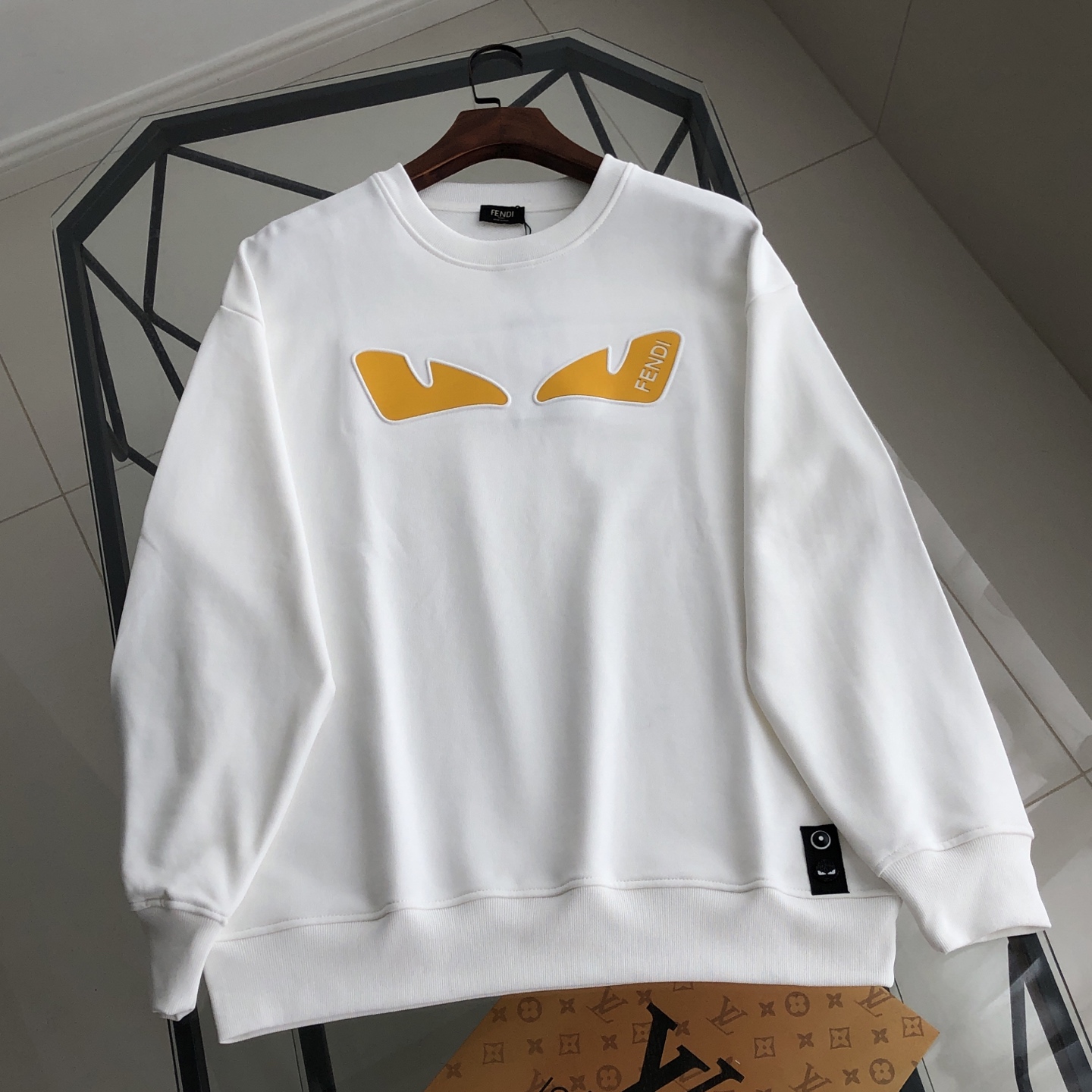 Fendi Monster Eyes Cotton Sweatshirt - Stylish & Comfortable Unisex Fit