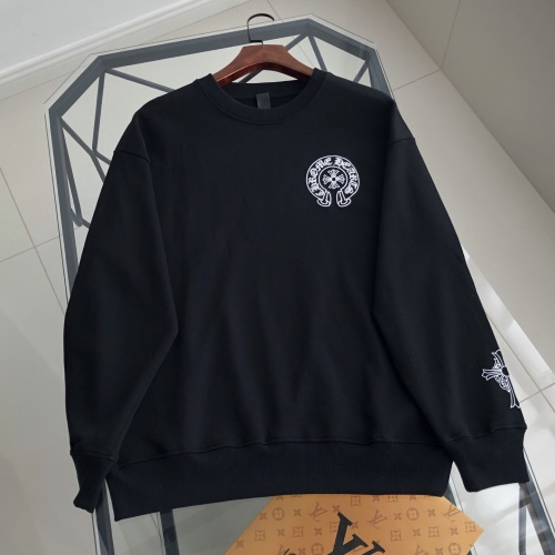 Chrome Hearts Logo Print Crew Neck Sweatshirt | Unisex Cotton Pullover 1 Chrome Hearts Logo Print Crew Neck Sweatshirt | Unisex Cotton Pullover