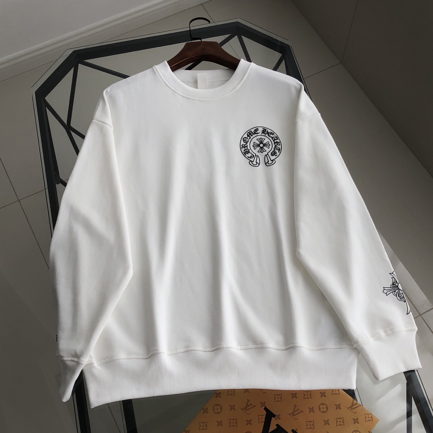Chrome Hearts 2025 Logo Print Crewneck Sweatshirt | Unisex High Quality