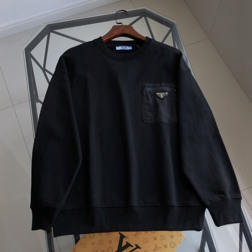 Prada Classic Logo Pocket Crewneck Sweatshirt - Stylish & Comfortable 1 Prada Classic Logo Pocket Crewneck Sweatshirt - Stylish & Comfortable