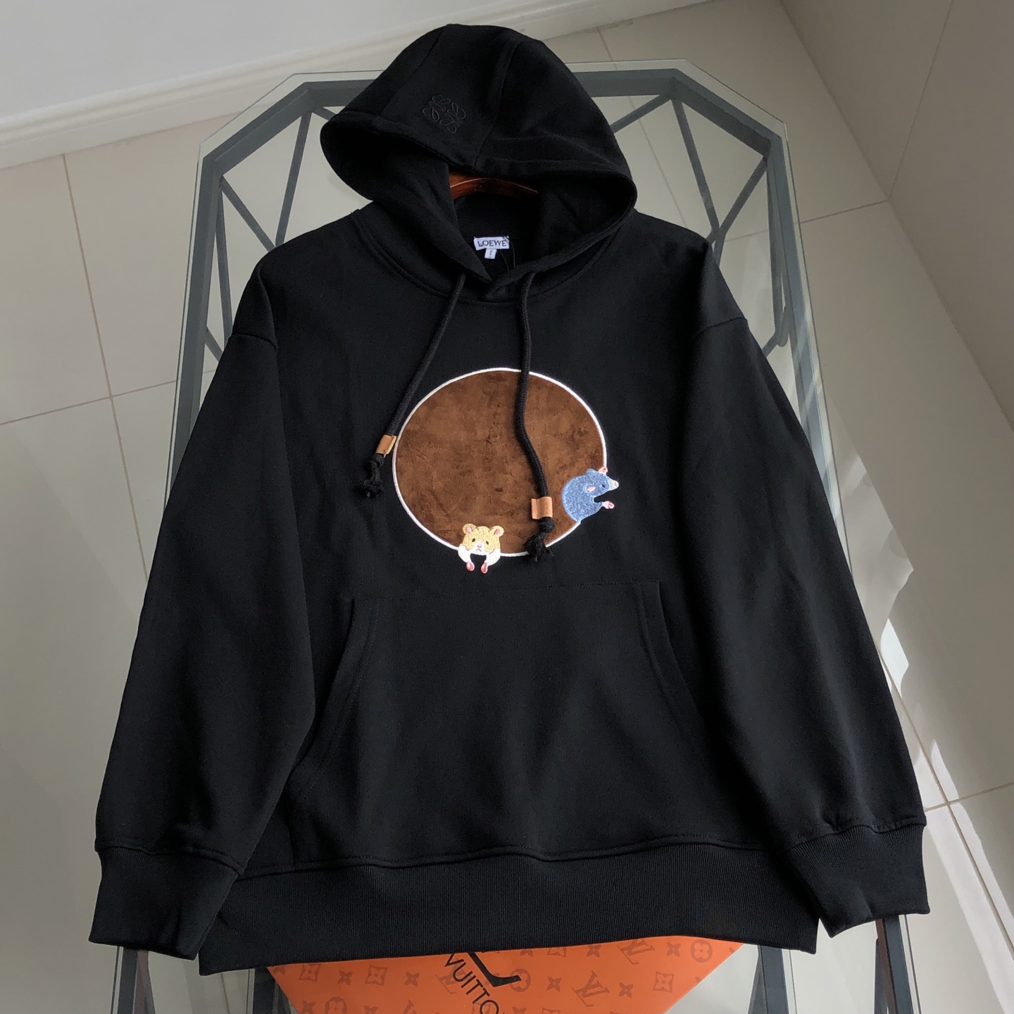 Loewe Embroidered Logo Hoodie - High Quality, Original Fabric, Unisex Design