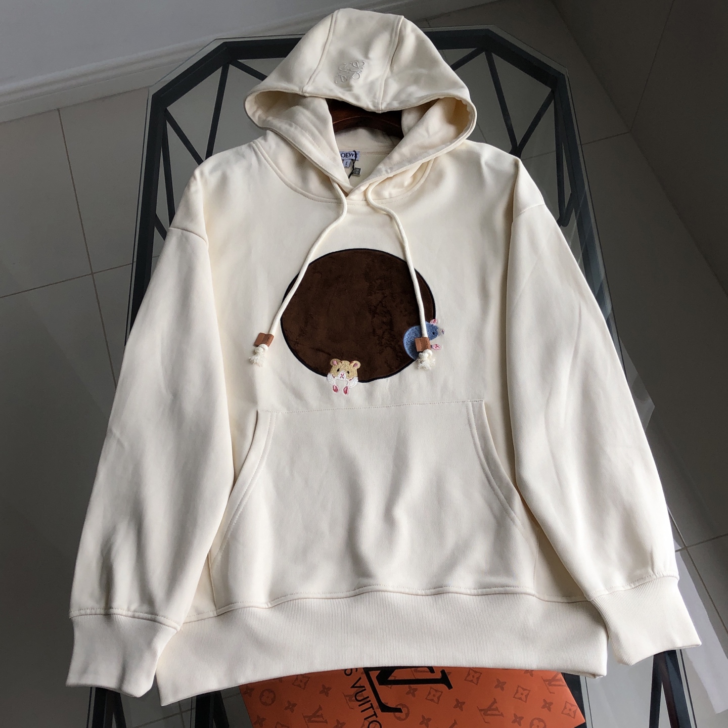Loewe Embroidered Logo Hoodie - Comfortable & Stylish Sweatshirt